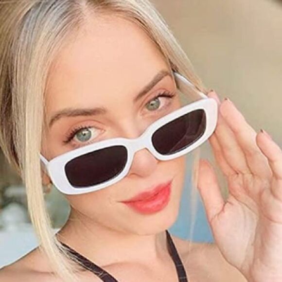 White Rectangle sunglasses    main image 5